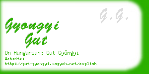 gyongyi gut business card
